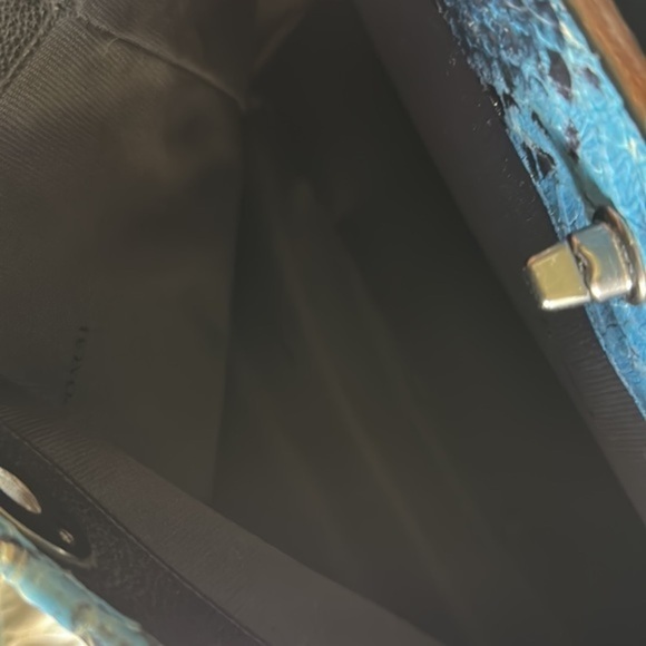 Coach Gramercy Blue Python Bag - Picture 11 of 12